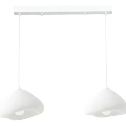 Riippuvalaisin Linento Lighting Lora 30-2-C-Luna, 2-osainen, valkoinen