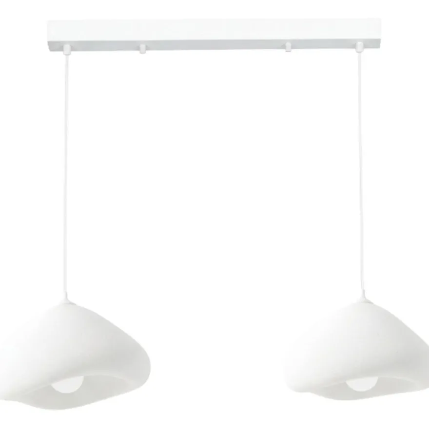 Riippuvalaisin Linento Lighting Lora 30-2-C-Luna, 2-osainen, valkoinen