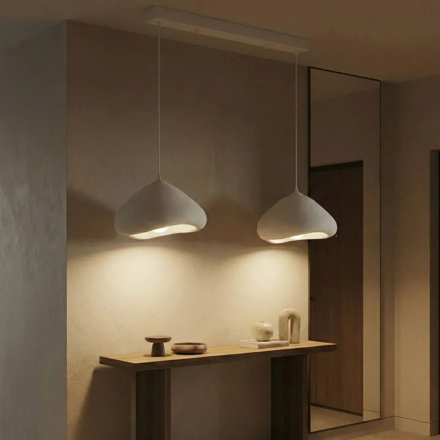 Riippuvalaisin Linento Lighting Lora 30-2-C-Luna, 2-osainen, valkoinen