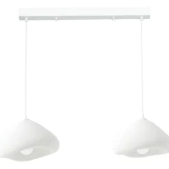 Riippuvalaisin Linento Lighting Lora 30-2-C-Luna, 2-osainen, valkoinen