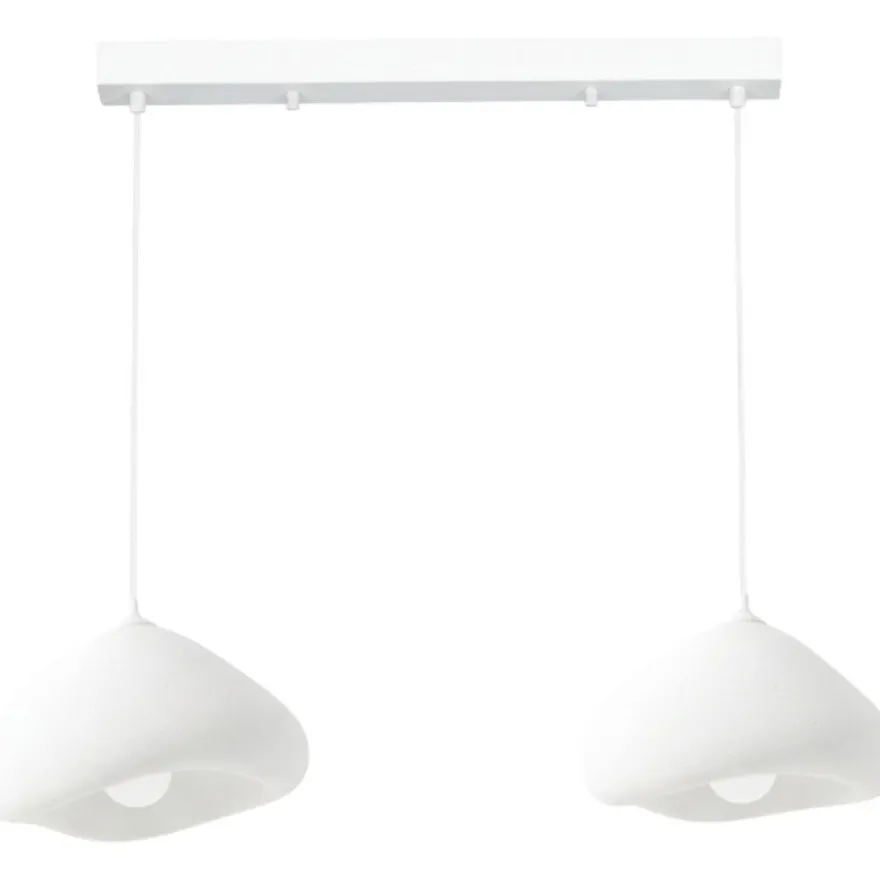 Riippuvalaisin Linento Lighting Lora 30-2-C-Luna, 2-osainen, valkoinen