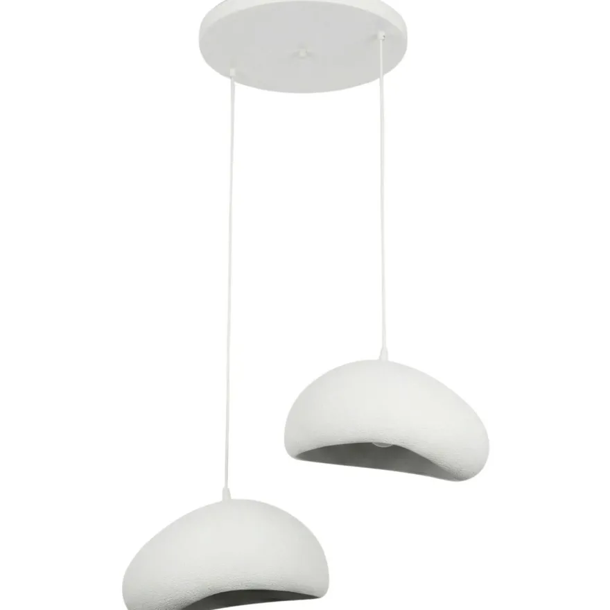 Riippuvalaisin Linento Lighting Loval 30-2-T-Luna, 2-osainen, valkoinen
