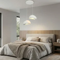 Riippuvalaisin Linento Lighting Loval 30-2-T-Luna, 2-osainen, valkoinen