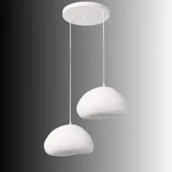 Riippuvalaisin Linento Lighting Loval 40-40-T-Nua, 2-osainen, valkoinen