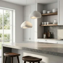 Riippuvalaisin Linento Lighting Loval 40-40-T-Nua, 2-osainen, valkoinen