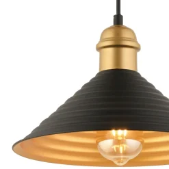 Riippuvalaisin Linento Lighting RT-26, Ø28cm, E27, max. 40W, IP20, musta