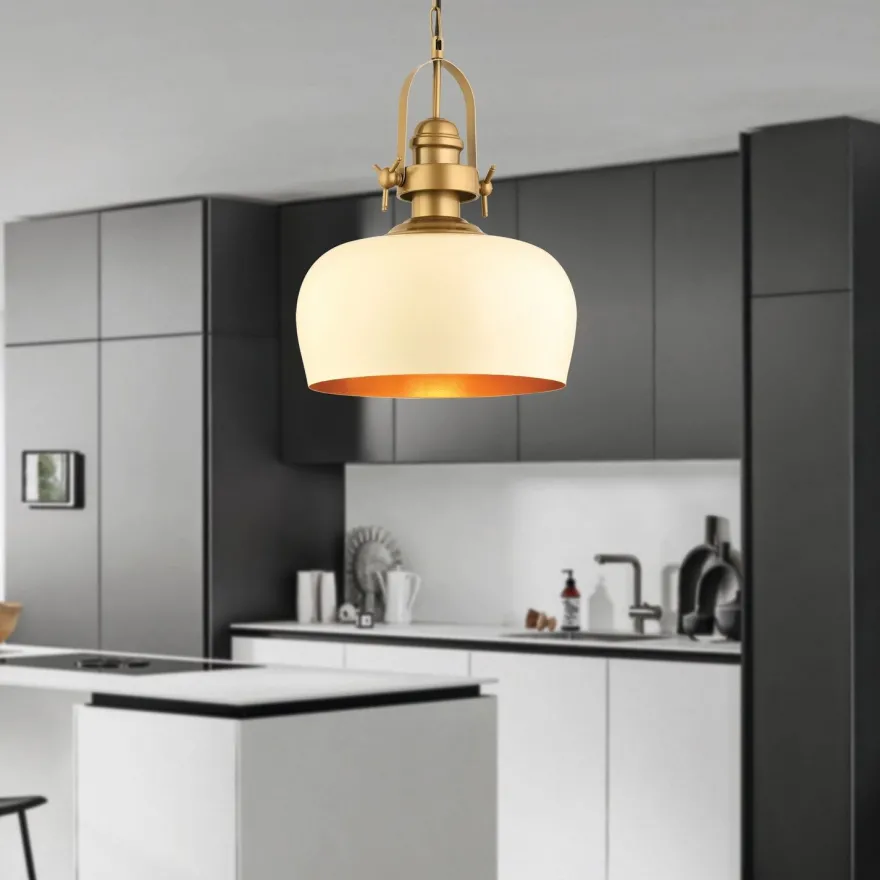 Riippuvalaisin Linento Lighting YM-2, Ø30cm, E27, max. 40W, IP20, valkoinen