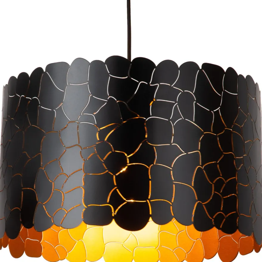 Riippuvalaisin Lucide Almelo, Ø40cm, IP20, musta