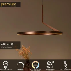 Riippuvalaisin Lucide Applause, Ø60cm, IP20, 32W, eri värejä