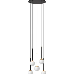 Riippuvalaisin Lucide Calina, Ø41.9cm, IP20, 7.4W, musta