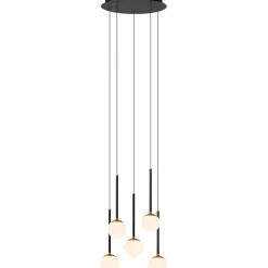 Riippuvalaisin Lucide Calina, Ø41.9cm, IP20, 7.4W, musta