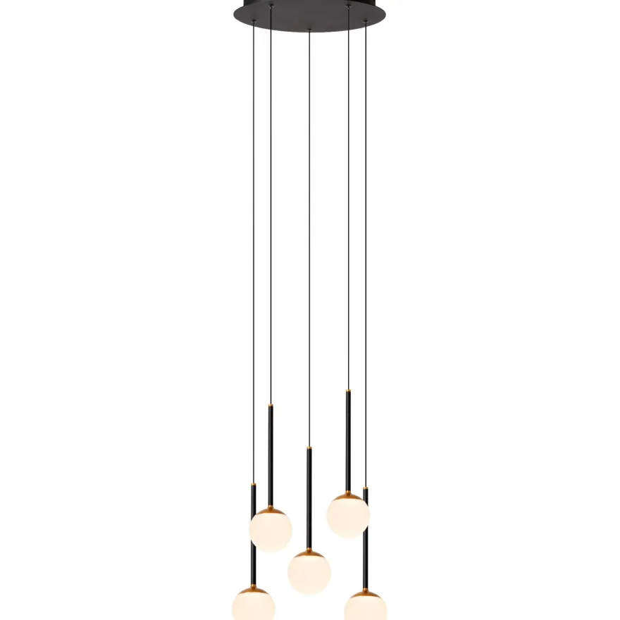Riippuvalaisin Lucide Calina, Ø41.9cm, IP20, 7.4W, musta