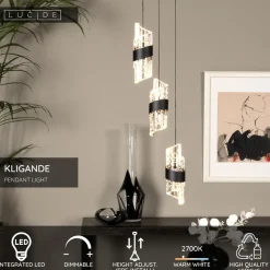Riippuvalaisin Lucide Kligande, Ø25cm, IP20, 8W, eri värejä