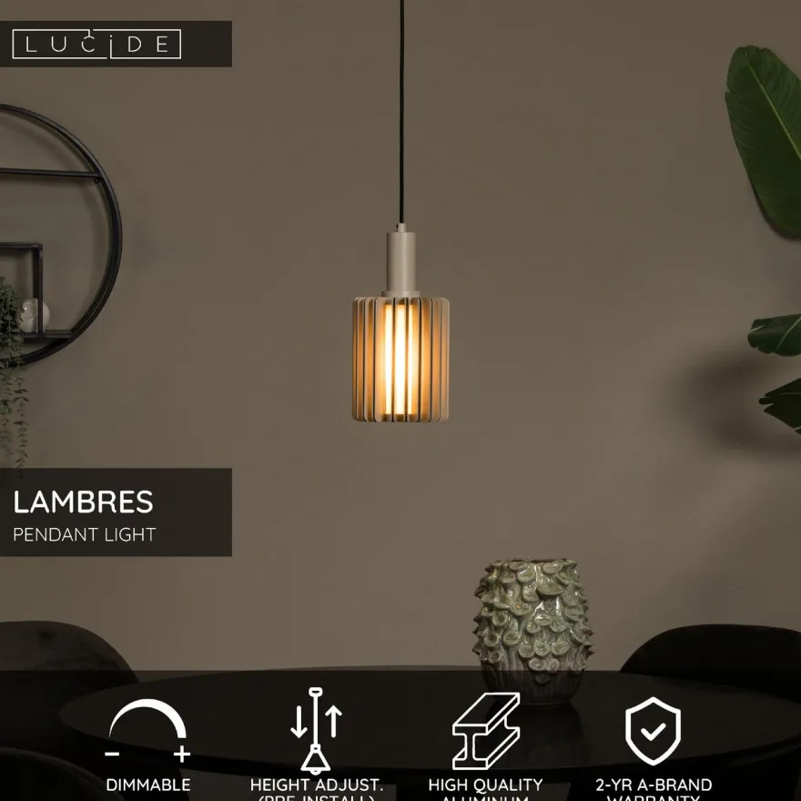 Riippuvalaisin Lucide Lambres, Ø15cm, IP20, eri värejä
