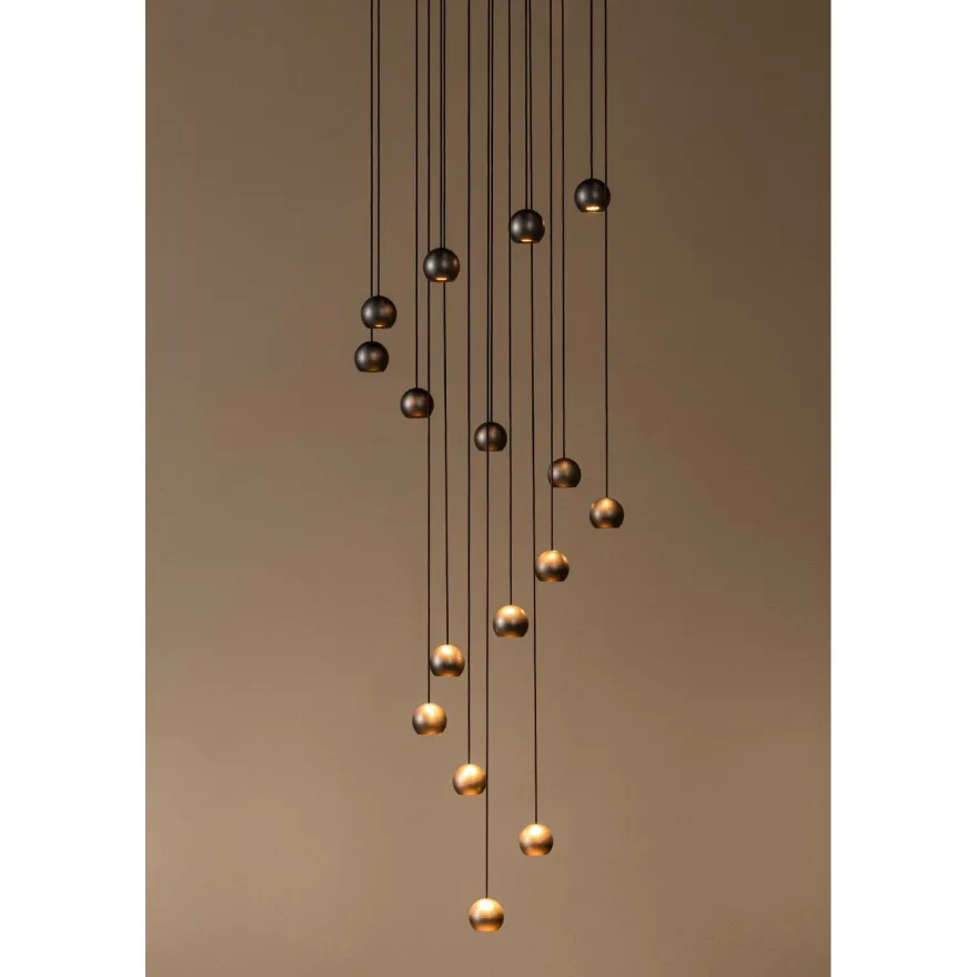 Riippuvalaisin Lucide Montana, 55x55cm, IP20, 5.7W, ruskea
