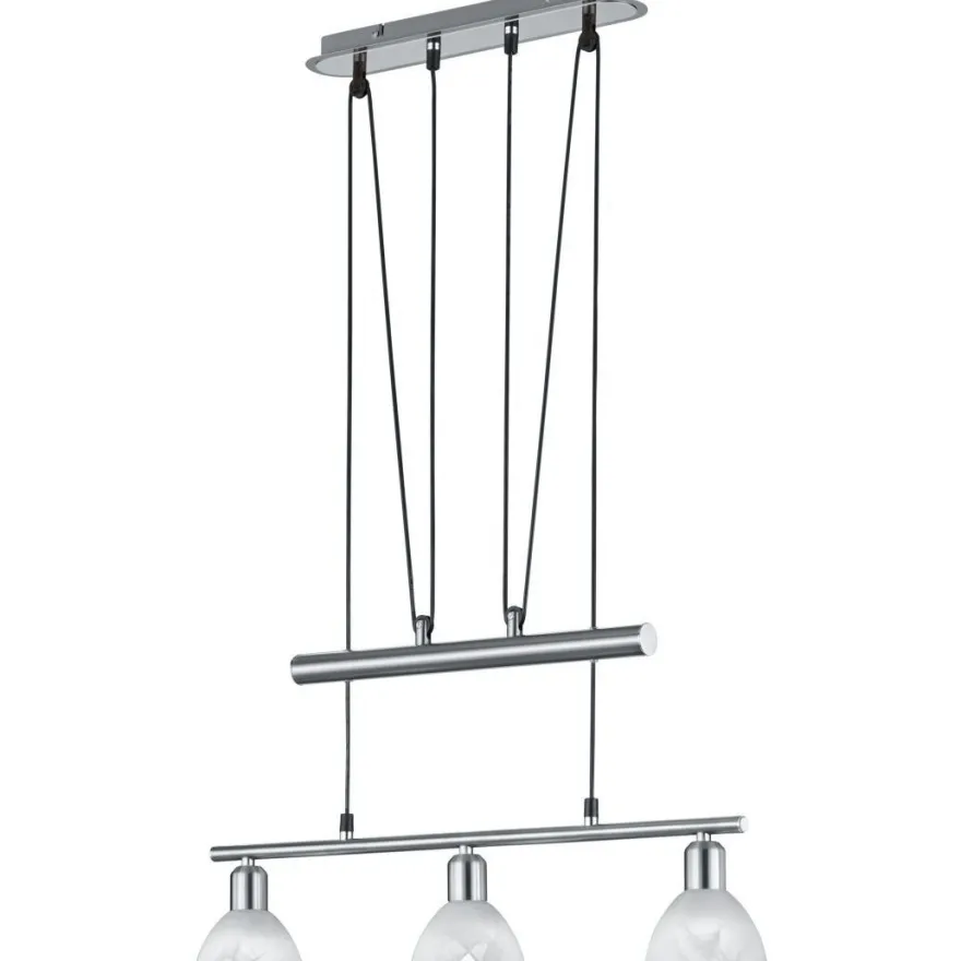 Riippuvalaisin Trio Levisto, 605x110x1600 mm, 3-osainen harjattu teräs