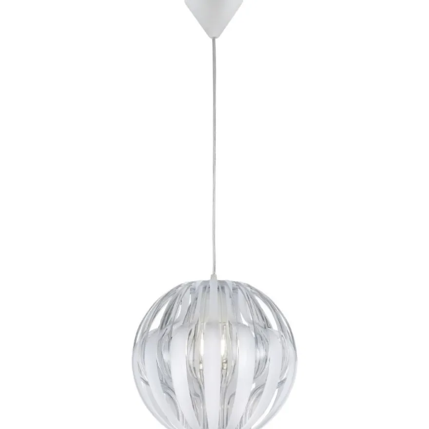 Riippuvalaisin Trio Pumpkin, Ø 300x1500mm, valkoinen