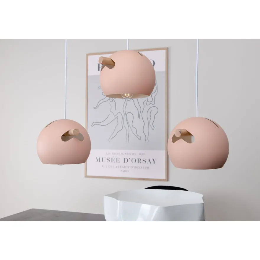 Riippuvalaisin Venture Home Tubbie, ø23cm, 3-osainen, vaaleanpunainen