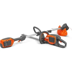 Ruohoraivuri+pensasleikkuri Husqvarna 215iL & 215iHD45 Kit, 36V, 2.0Ah akulla