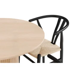 Ruokailuryhmä Kopparbo, 106cm jatkettava, 4 Dastoori ruokatuolia, beige (00722)