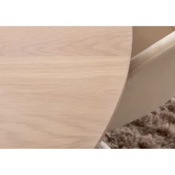 Ruokailuryhmä Venture Home, ⌀110cm Bianca-pöytä + 4 Berit-tuolia, sametti