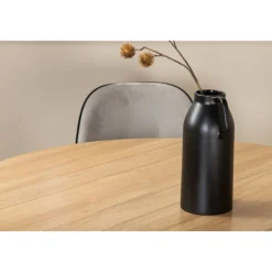 Ruokailuryhmä Venture Home, ⌀100cm Silar-pöytä + 4 harmaata Emma-tuolia