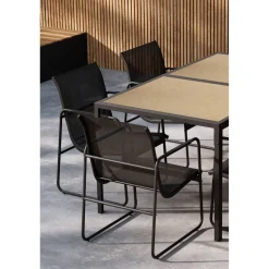 Ruokailuryhmä Venture Home Lampedusa, 160x90cm ruokapöytä + 6 tuolia, ruskea