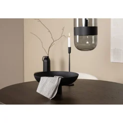 Ruokailuryhmä Venture Home, ruskea Stone-pöytä + 4 valkoista Chico-tuolia