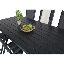 Ruokailuryhmä Venture Home, 205x90cm Break-pöytä + 6 Break-säätötuolia