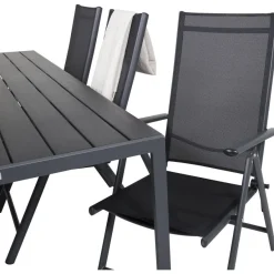 Ruokailuryhmä Venture Home, 205x90cm Break-pöytä + 6 Break-säätötuolia