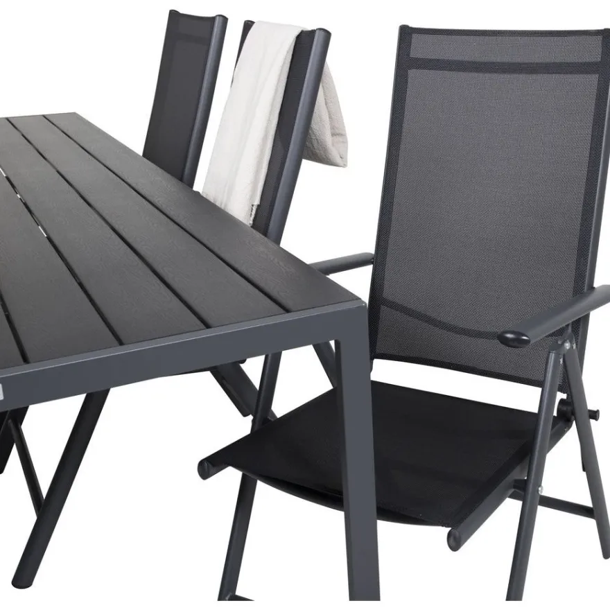 Ruokailuryhmä Venture Home, 205x90cm Break-pöytä + 6 Break-säätötuolia