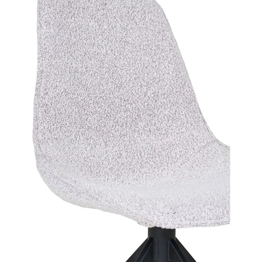Ruokapöydän tuoli House Nordic Monaco, pyörivä, beige bouclé