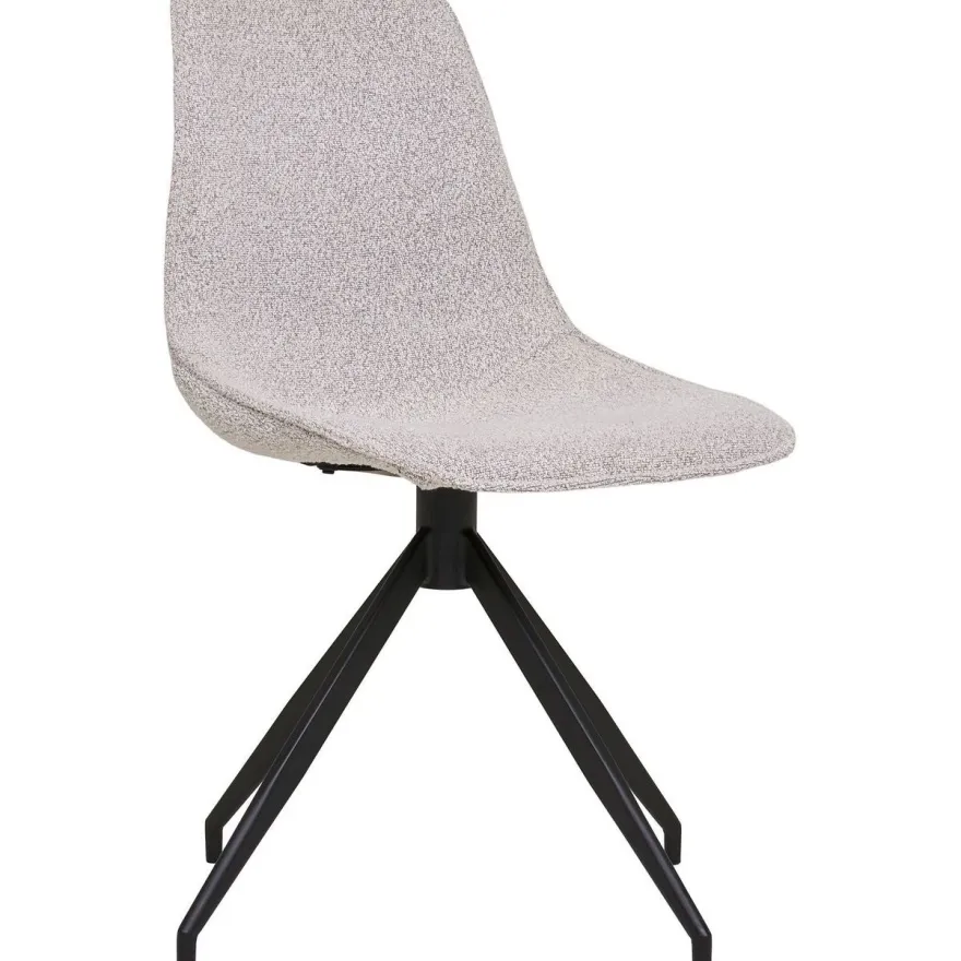 Ruokapöydän tuoli House Nordic Monaco, pyörivä, beige bouclé