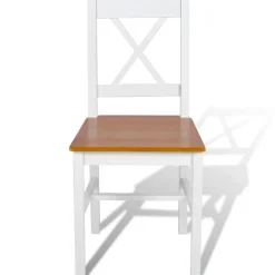 Ruokapöydän tuolit, mänty, eri värejä ja pakkauskokoja (91316)