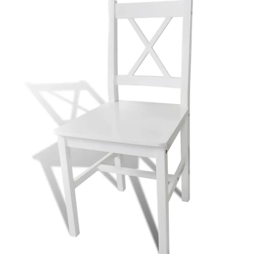 Ruokapöydän tuolit, mänty, eri värejä ja pakkauskokoja (91316)