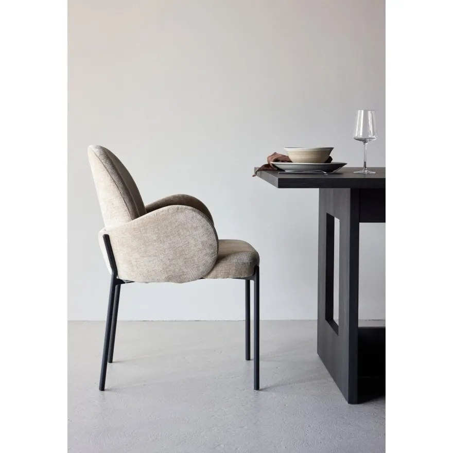 Ruokapöydän tuoli Venture Home Blom, beige