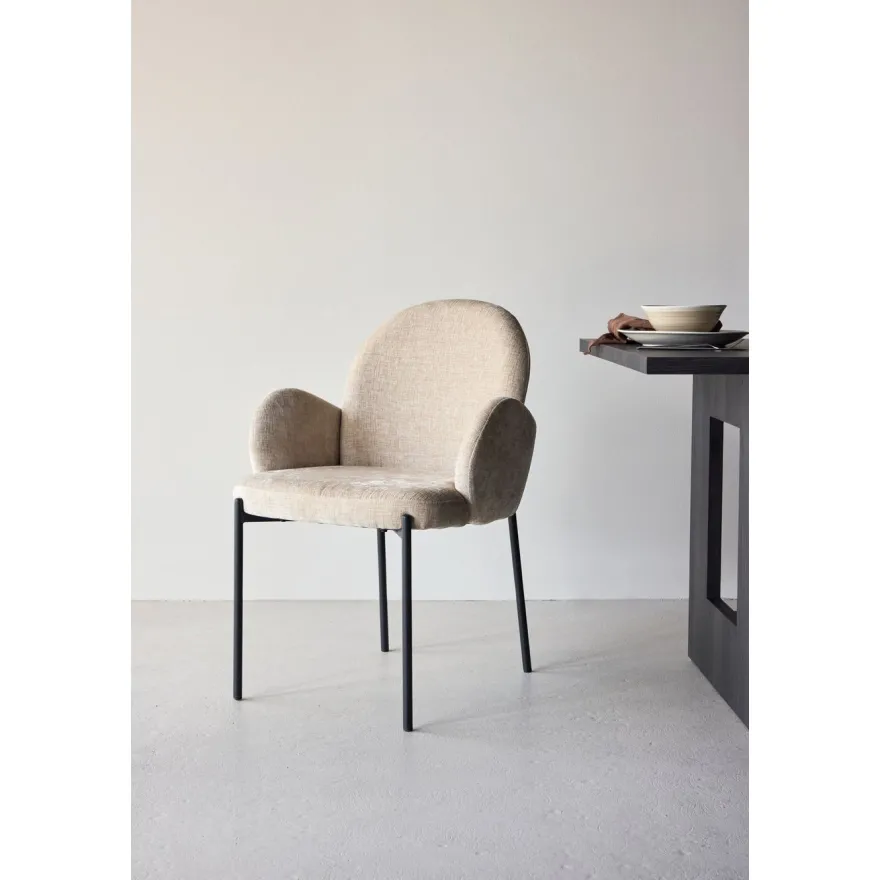 Ruokapöydän tuoli Venture Home Blom, beige