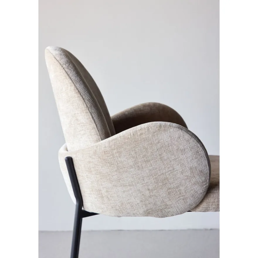 Ruokapöydän tuoli Venture Home Blom, beige