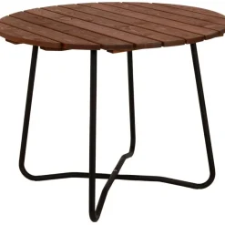 Ruokapöytä Eden Wood Wilma, Ø120cm, 5 henkilölle, ruskea