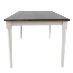 Ruokapöytä Home4You Janelle 183x91cm, harmaa/valkoinen