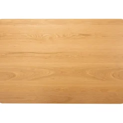 Ruokapöytä Home4You ROXBY 120x80xK76 cm, tammi/musta, ruskea