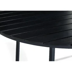 Ruokapöytä Tunis, Ø140cm, 6-istuttava, musta