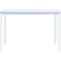 Ruokapöytä valkoinen 114x71x75 cm kumipuu