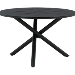 Ruokapöytä Venture Home, ø120cm, musta alumiini