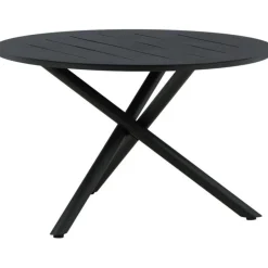 Ruokapöytä Venture Home, ø120cm, musta alumiini
