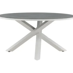 Ruokapöytä Venture Home Copacabana, ø140cm, harmaa/valkoinen