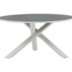 Ruokapöytä Venture Home Copacabana, ø140cm, harmaa/valkoinen