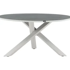 Ruokapöytä Venture Home Copacabana, ø140cm, harmaa/valkoinen