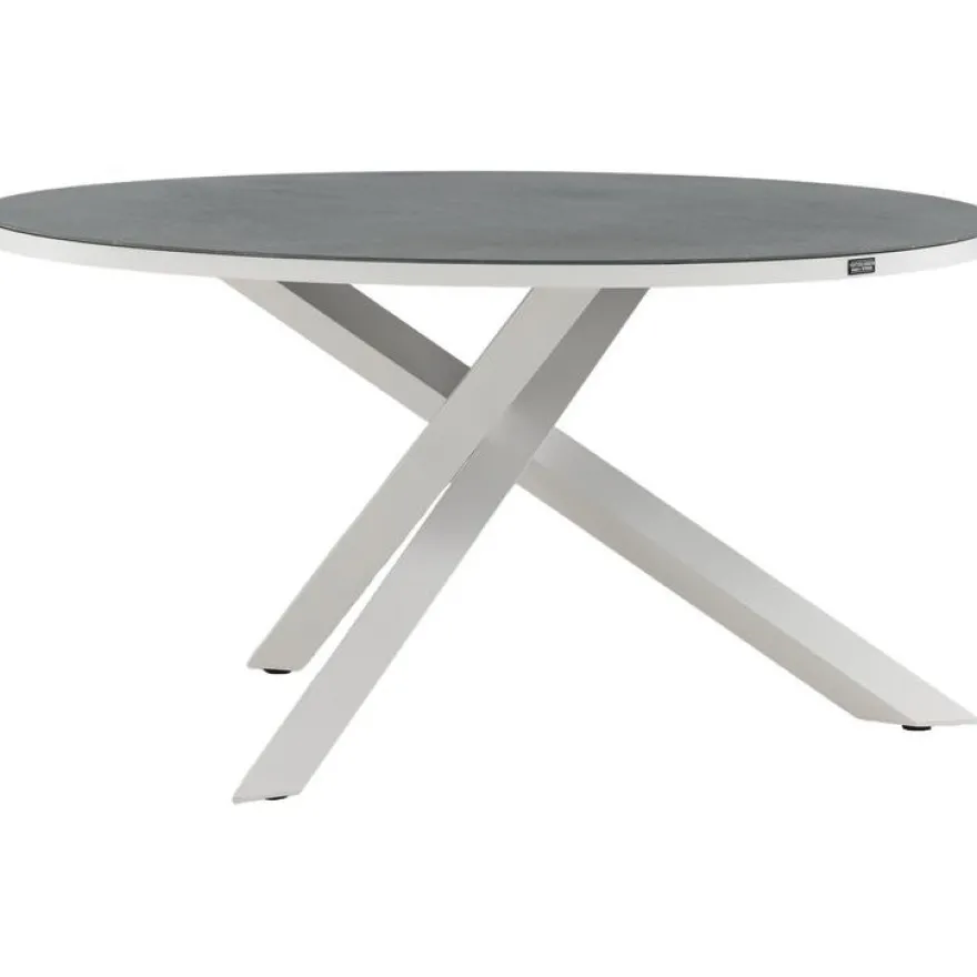 Ruokapöytä Venture Home Copacabana, ø140cm, harmaa/valkoinen