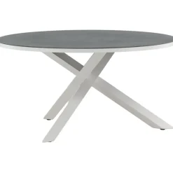 Ruokapöytä Venture Home Copacabana, ø140cm, harmaa/valkoinen